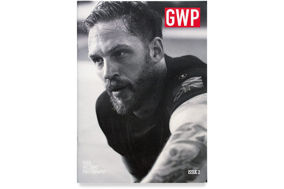 Greg Williams, GWP News Issue 2, Tom Hardy, Magazine Cover. Mike Bone Design, Mike Bone