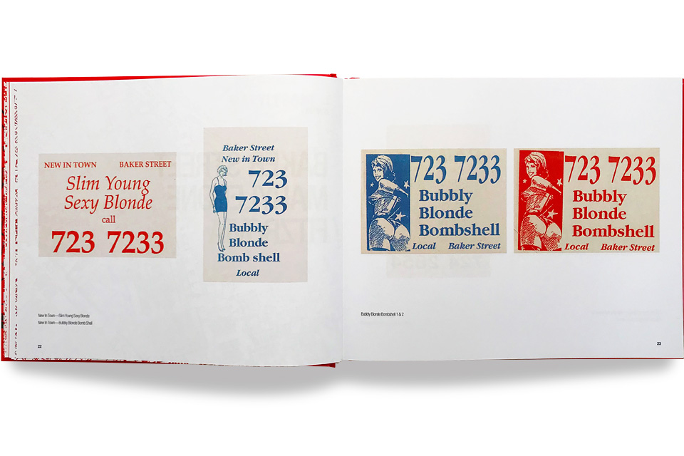 Tart Art, Book, Chelsea-Louise Berlin, Telephone Box Calling Cards, London, 1980, 80s