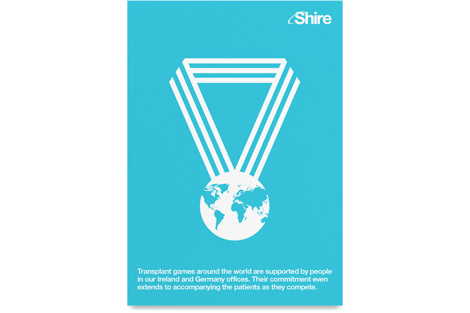 Shire, Shire Pharmaceuticals, Takeda, Corporate Responsibility, CR, Posters, Mike Bone, Graphic Design, Art Direction