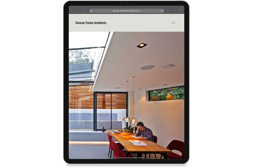 Duncan Foster Architects, RIBA, Website, Website Design, MIke Bone