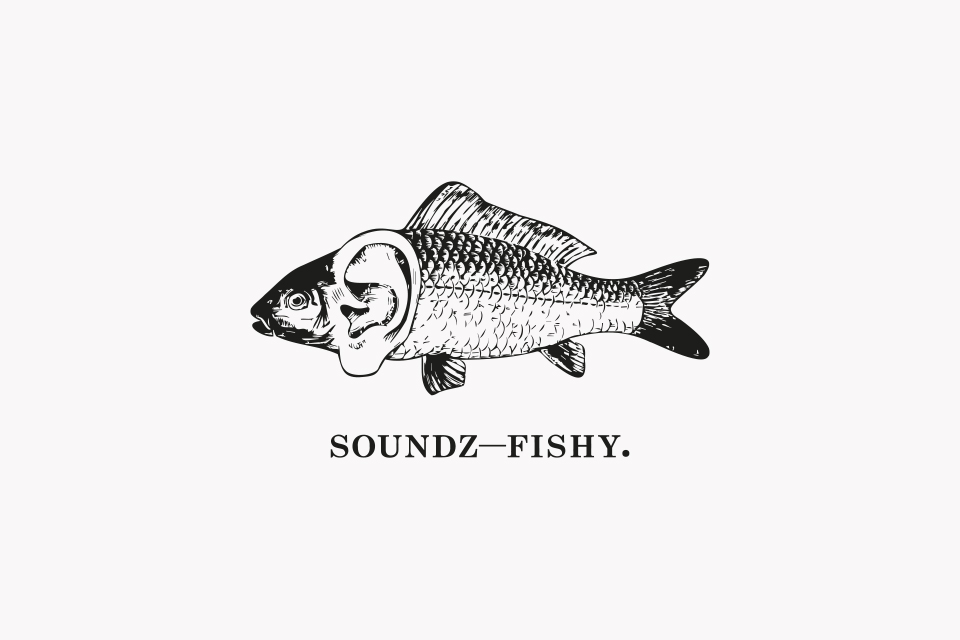soundz fishy, brand identity, Glenn Haddock, Audio, Visual 