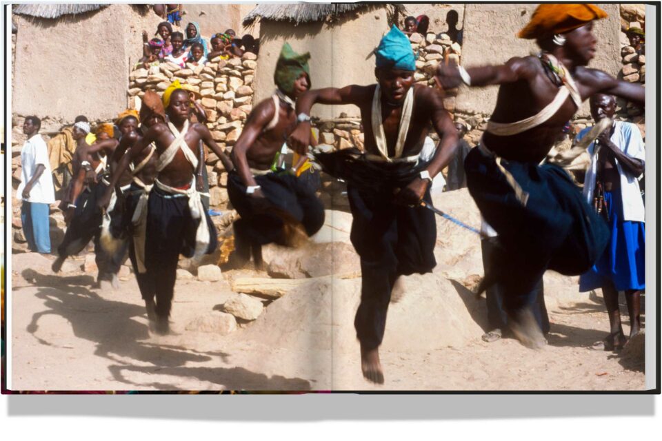 dogon masks in motion, polly richards, galda verlag, masks, masquerade, african culture, mali