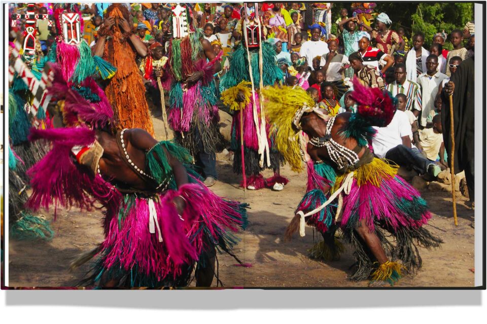 dogon masks in motion, polly richards, galda verlag, masks, masquerade, african culture, mali
